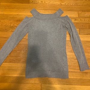Poof Cold Shoulder Sweater